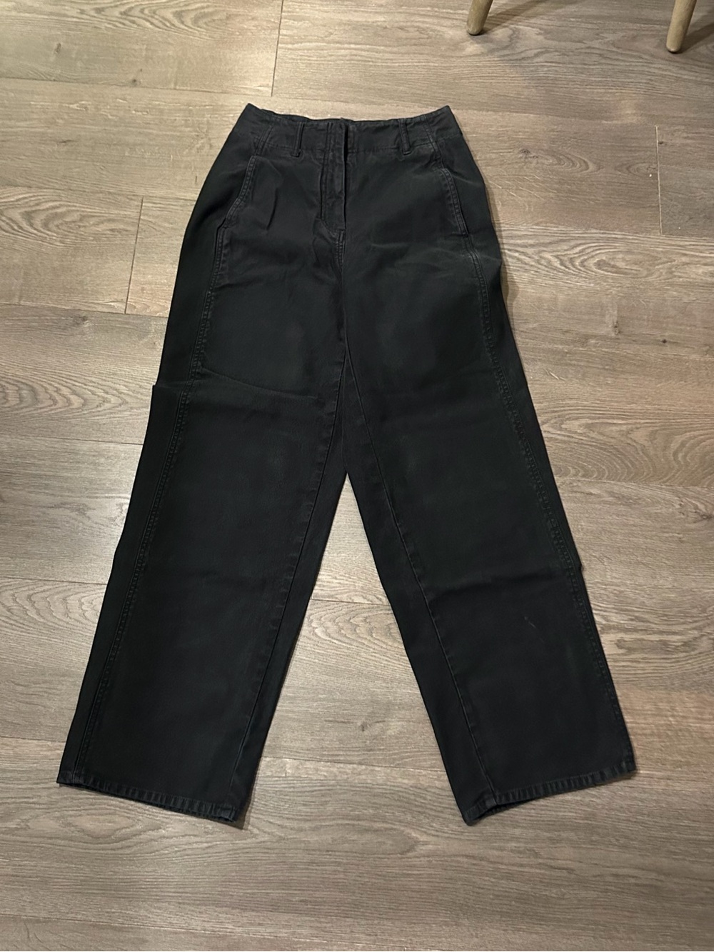 Wilfred Black Wide-Leg Chinos